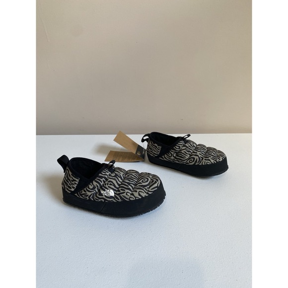 NWT Big Girls The North Face ThermoBall Traction II Slippers Shoes Size 1‎ Zebra - Picture 1 of 9